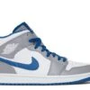 Air Jordan 1 Mid 'Cement True Blue'
