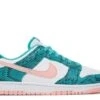 Nike Dunk Low 'Washed Teal Snakeskin'