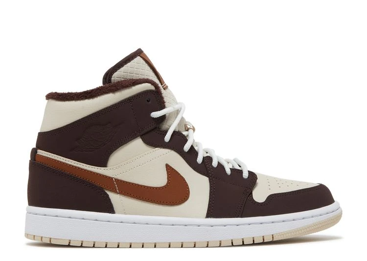 Wmns Air Jordan 1 Mid SE 'Cream Dark Chocolate' 1 Wmns Air Jordan 1 Mid SE 'Cream Dark Chocolate'