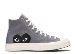 Converse Comme Des Garçons PLAY X Chuck 70 High 'Steel Gray'