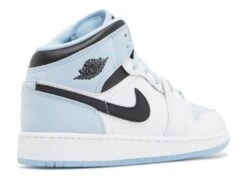 Air Jordan 1 Mid SE GS 'White Ice Blue' -Footwear Store 3 11
